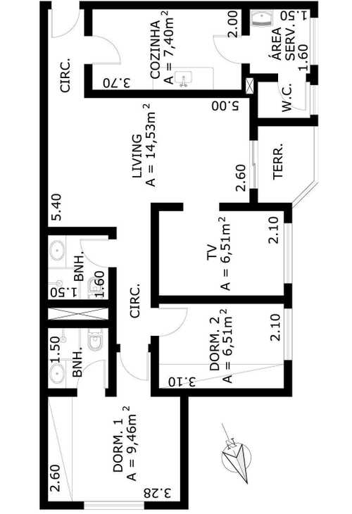 Apartamento à venda com 3 quartos, 73m² - Foto 11