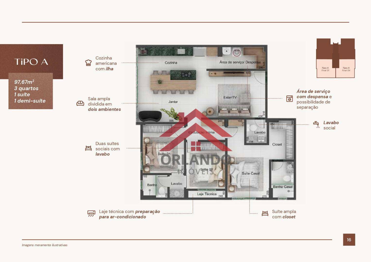 Apartamento à venda com 3 quartos, 91m² - Foto 13