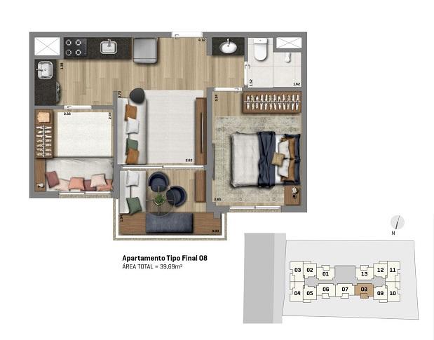 Apartamento à venda com 2 quartos, 2940m² - Foto 38