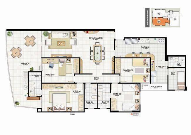 Apartamento para alugar com 4 quartos, 150m² - Foto 3