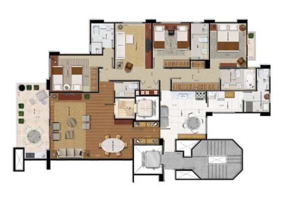 Apartamento à venda com 2 quartos, 250m² - Foto 5