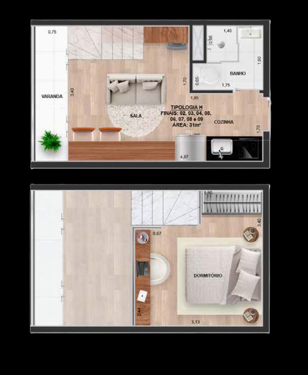 Apartamento à venda com 1 quarto, 30m² - Foto 18