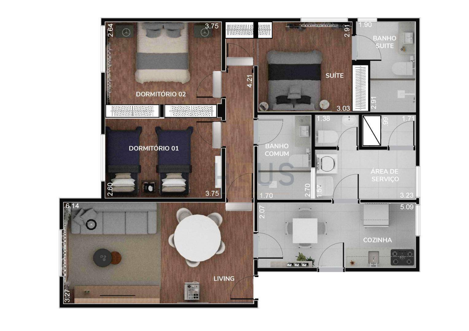 Apartamento à venda com 3 quartos, 96m² - Foto 14