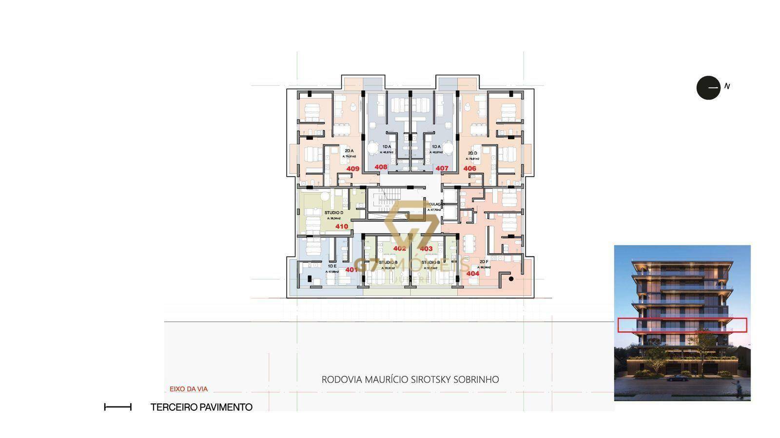 Apartamento à venda com 1 quarto, 46m² - Foto 10