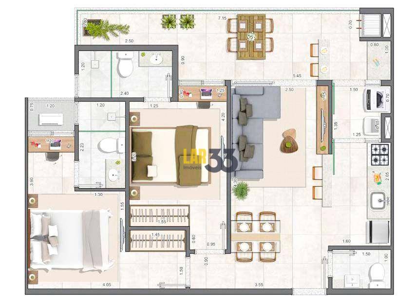 Apartamento à venda com 2 quartos, 66m² - Foto 20