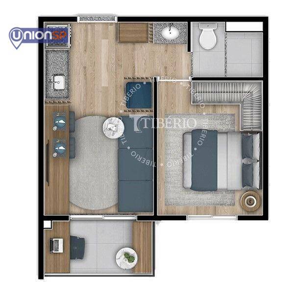 Apartamento à venda com 1 quarto, 30m² - Foto 5