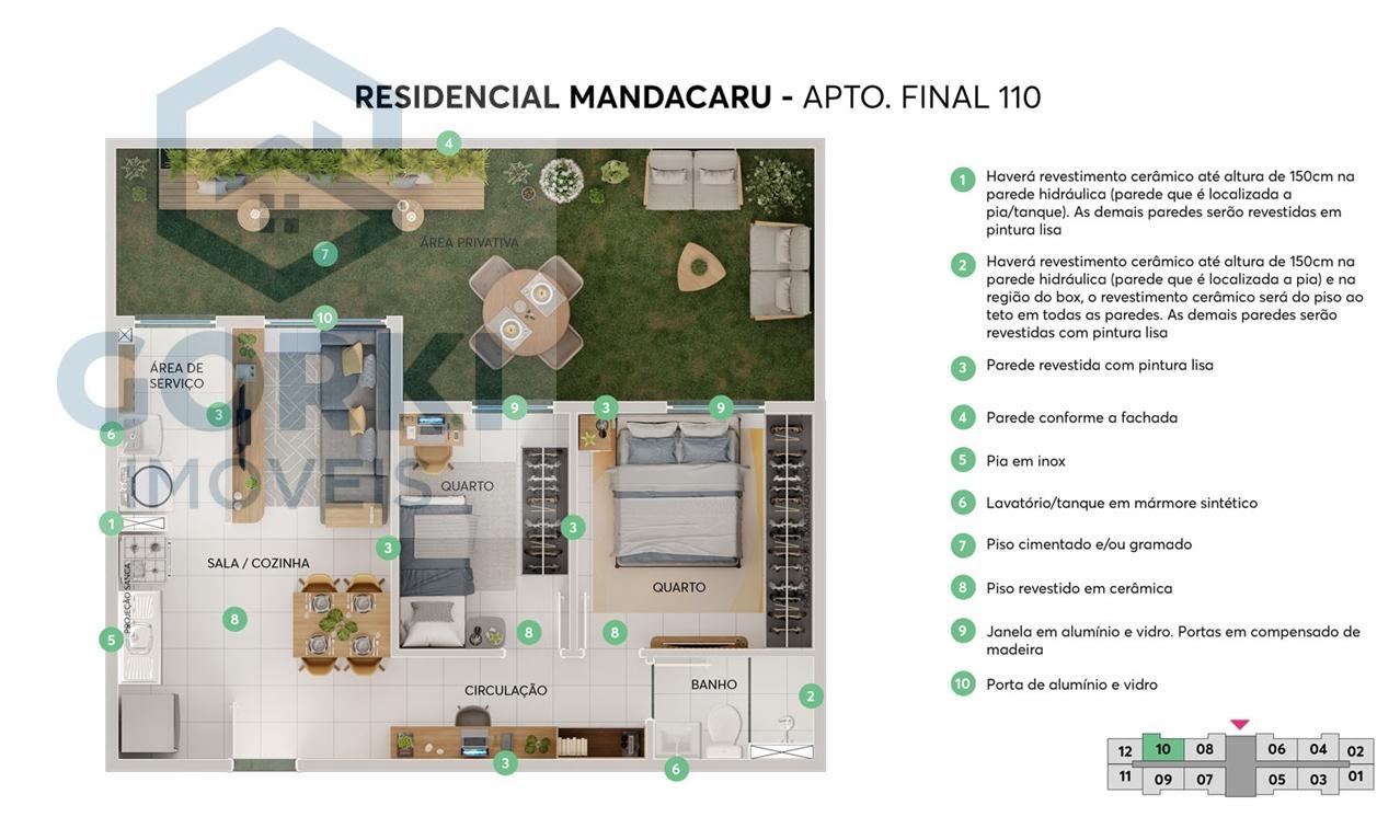 Apartamento à venda com 2 quartos, 36m² - Foto 10