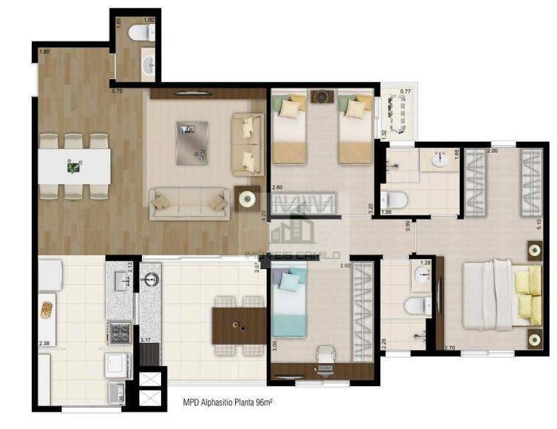 Apartamento à venda com 3 quartos, 96m² - Foto 77