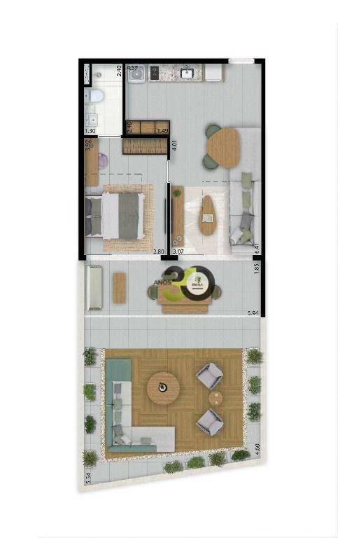 Apartamento à venda com 1 quarto, 43m² - Foto 18