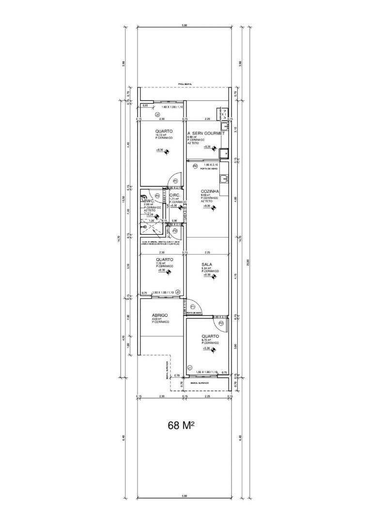 Casa à venda com 3 quartos, 68m² - Foto 1