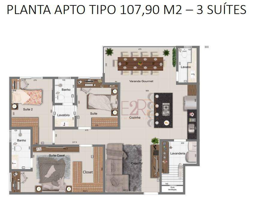 Apartamento à venda com 3 quartos, 114m² - Foto 13
