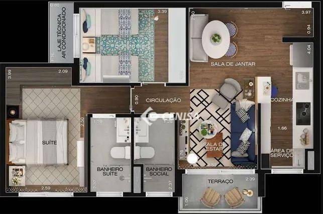 Apartamento à venda com 2 quartos, 60m² - Foto 15