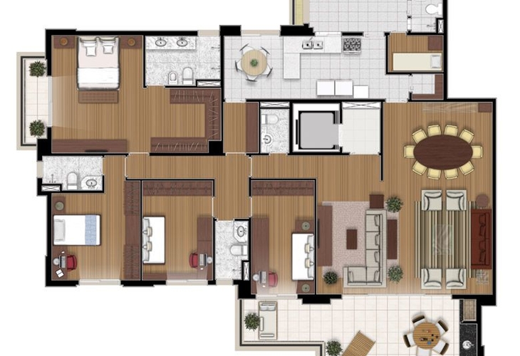 Apartamento à venda com 4 quartos, 231m² - Foto 2