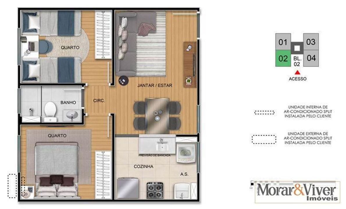 Apartamento à venda com 2 quartos, 38m² - Foto 10