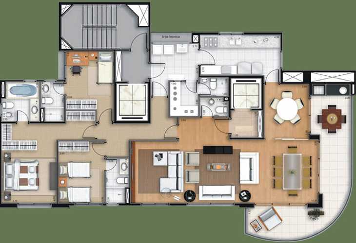 Apartamento à venda com 4 quartos, 160m² - Foto 2