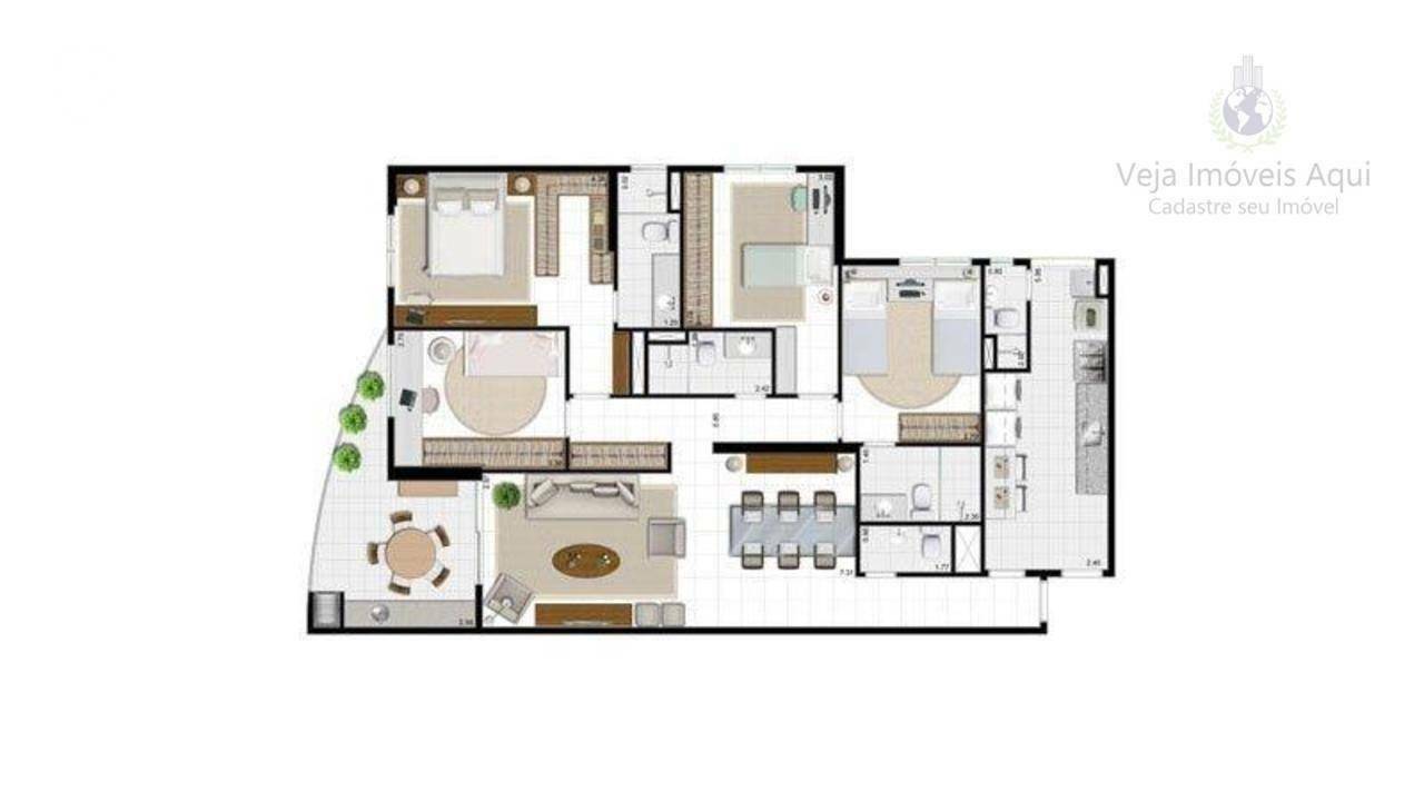 Apartamento à venda com 4 quartos, 125m² - Foto 36