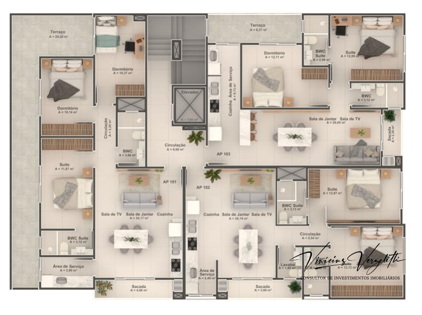 Apartamento à venda com 3 quartos, 86m² - Foto 8