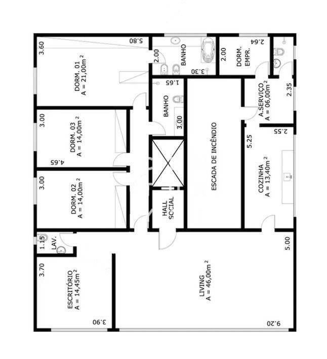 Apartamento à venda com 3 quartos, 190m² - Foto 15