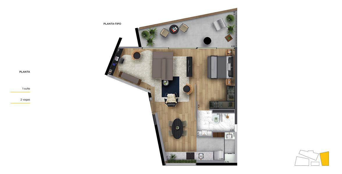 Apartamento à venda com 2 quartos, 113m² - Foto 10