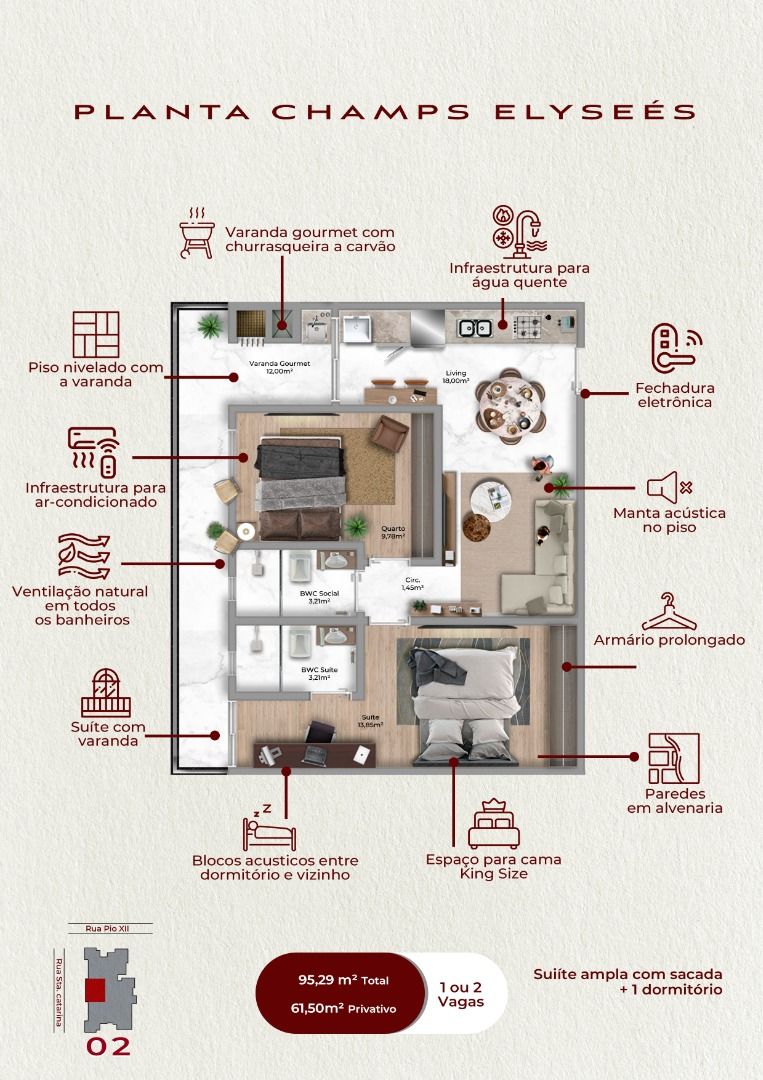 Apartamento à venda com 2 quartos, 112m² - Foto 7