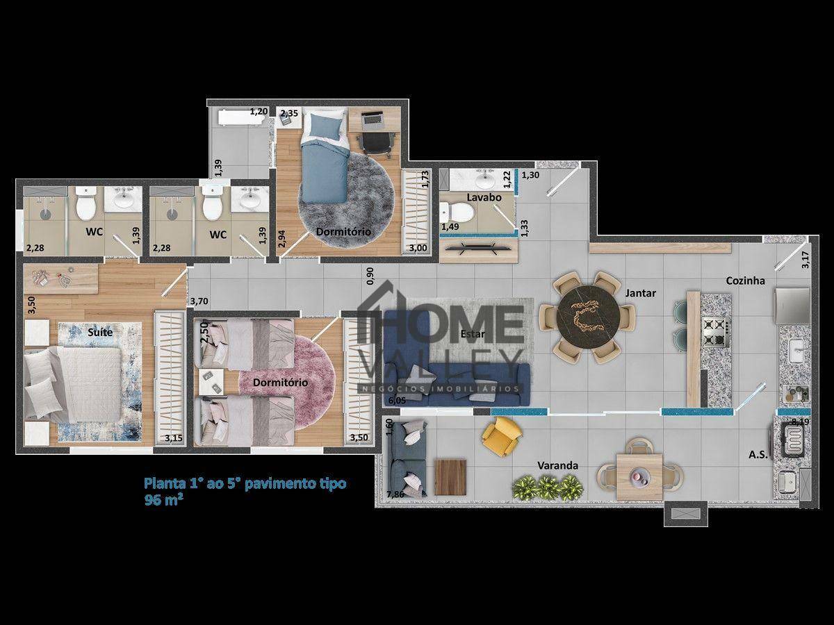 Apartamento à venda com 3 quartos, 92m² - Foto 14