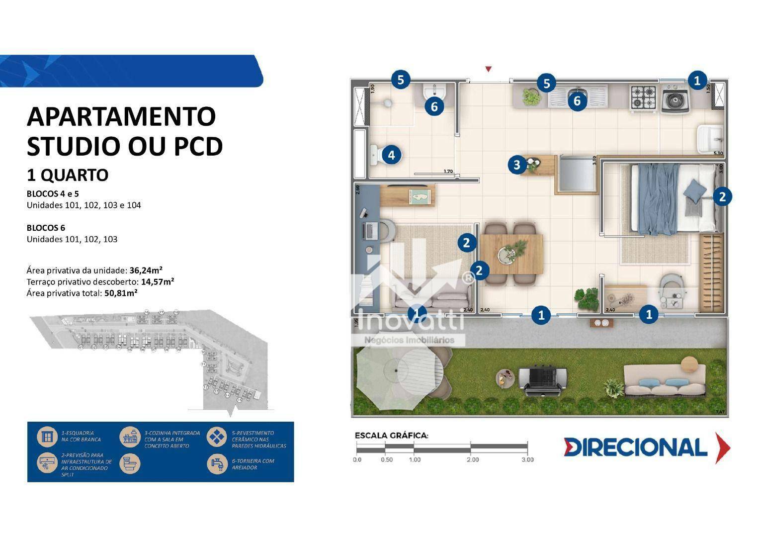 Apartamento à venda com 1 quarto, 36m² - Foto 22