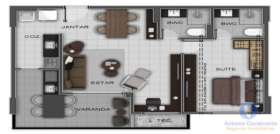 Apartamento à venda com 1 quarto, 50m² - Foto 15