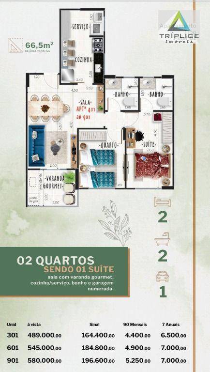 Apartamento à venda com 2 quartos, 65m² - Foto 14