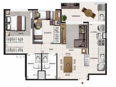 Apartamento à venda com 3 quartos, 73m² - Foto 8