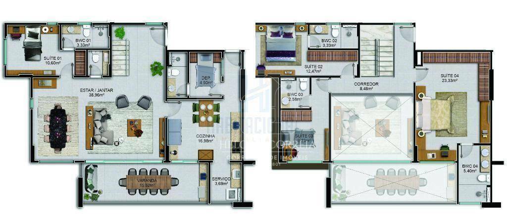 Apartamento à venda com 4 quartos, 193m² - Foto 4