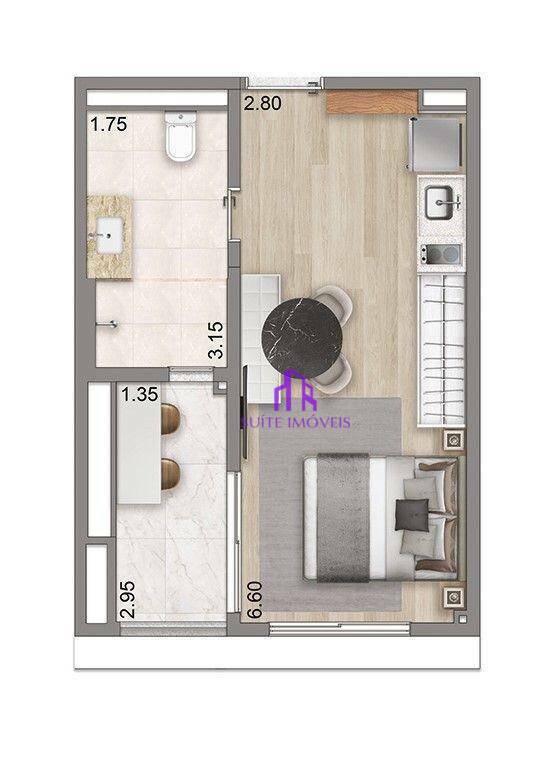 Apartamento à venda com 1 quarto, 72m² - Foto 8