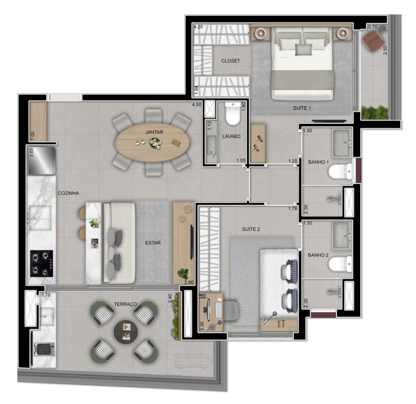 Apartamento à venda com 2 quartos, 72m² - Foto 20