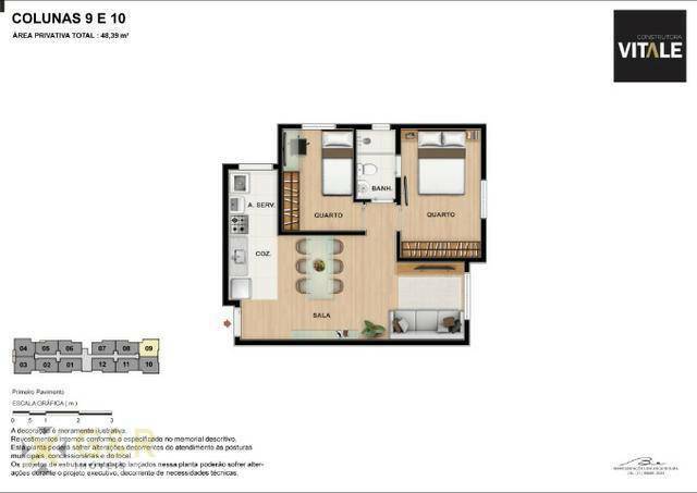 Apartamento à venda com 2 quartos, 42m² - Foto 11