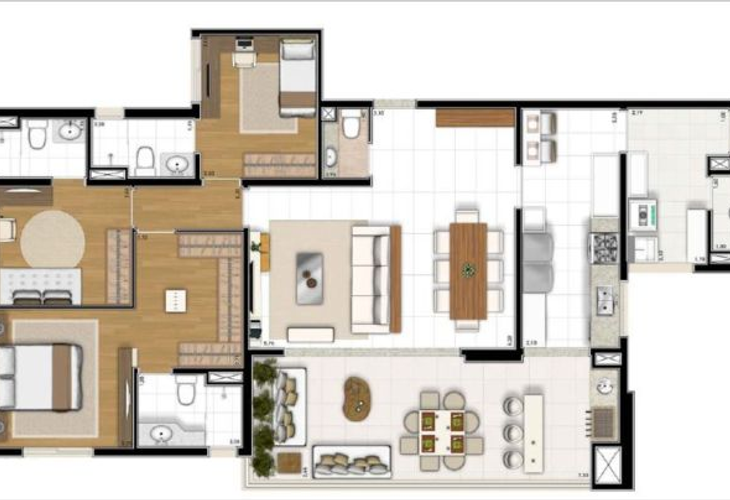 Apartamento à venda com 3 quartos, 127m² - Foto 4