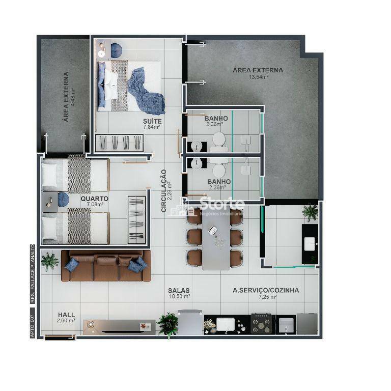 Apartamento à venda com 2 quartos, 73m² - Foto 16