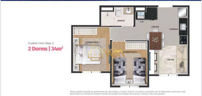 Apartamento à venda com 2 quartos, 37m² - Foto 14