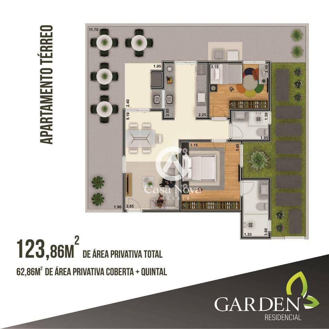 Apartamento à venda com 2 quartos, 62m² - Foto 5