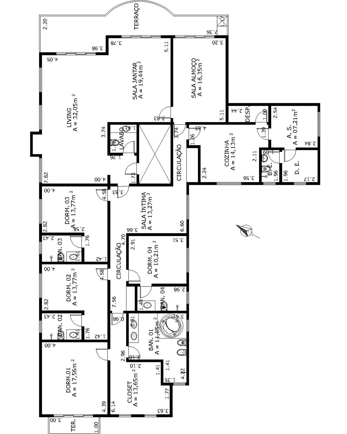 Apartamento à venda com 4 quartos, 266m² - Foto 7