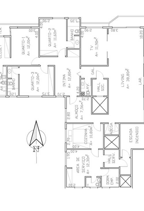 Apartamento à venda com 3 quartos, 700m² - Foto 7