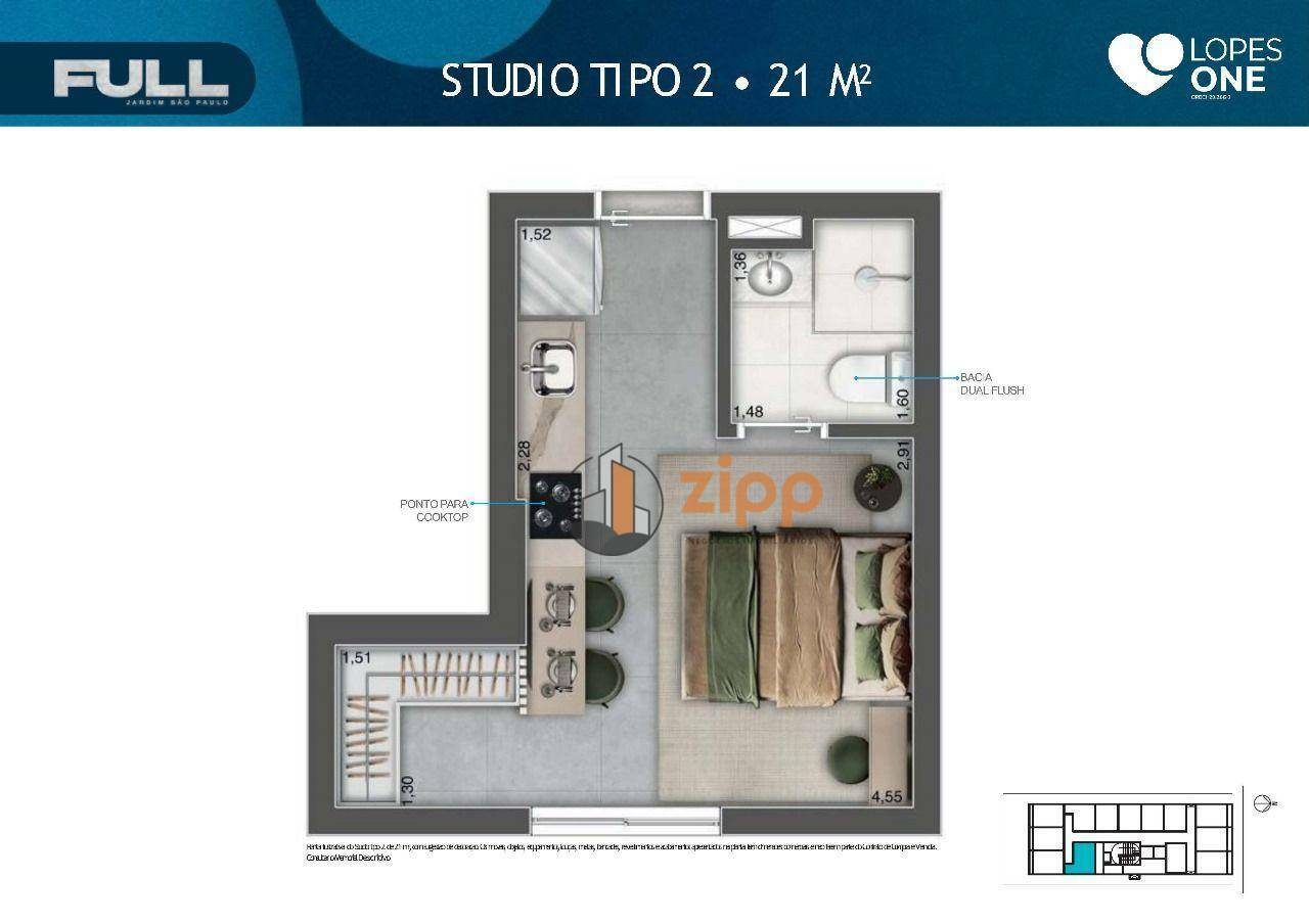 Apartamento à venda com 2 quartos, 40m² - Foto 37