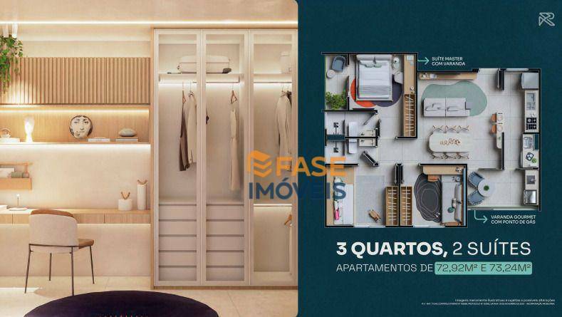 Apartamento à venda com 3 quartos, 72m² - Foto 3