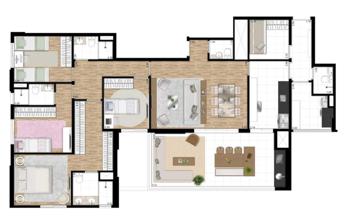 Apartamento à venda com 4 quartos, 153m² - Foto 8