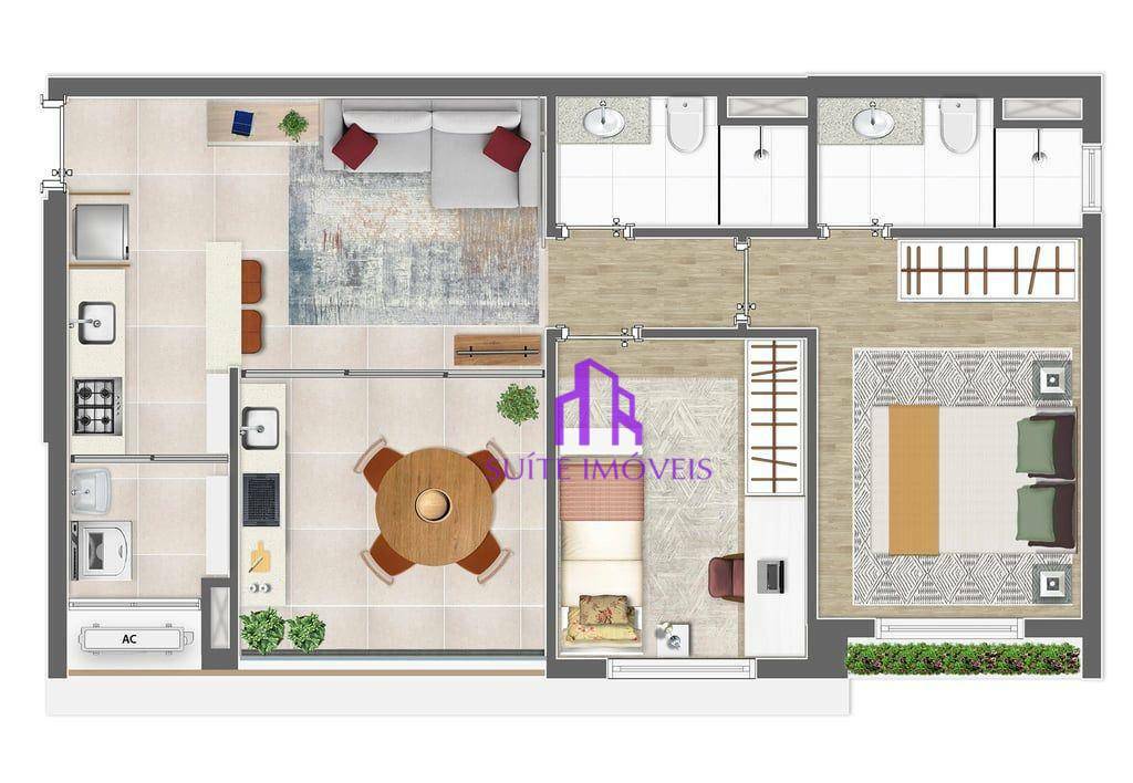 Apartamento à venda com 2 quartos, 62m² - Foto 24