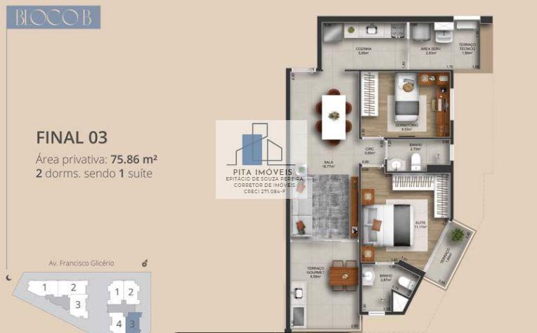 Apartamento à venda com 3 quartos, 94m² - Foto 34