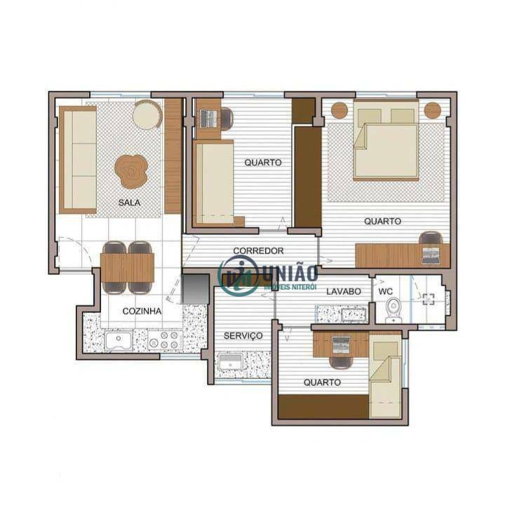 Apartamento à venda com 2 quartos, 75m² - Foto 2