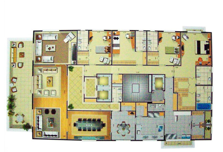 Apartamento à venda com 4 quartos, 370m² - Foto 3