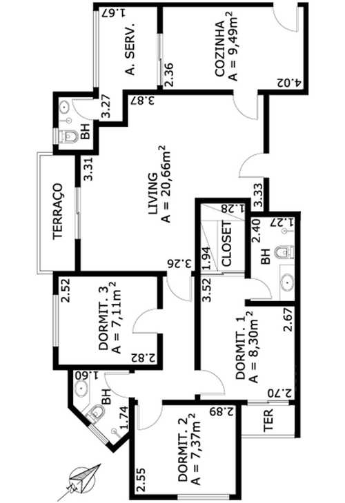 Apartamento à venda com 3 quartos, 86m² - Foto 10