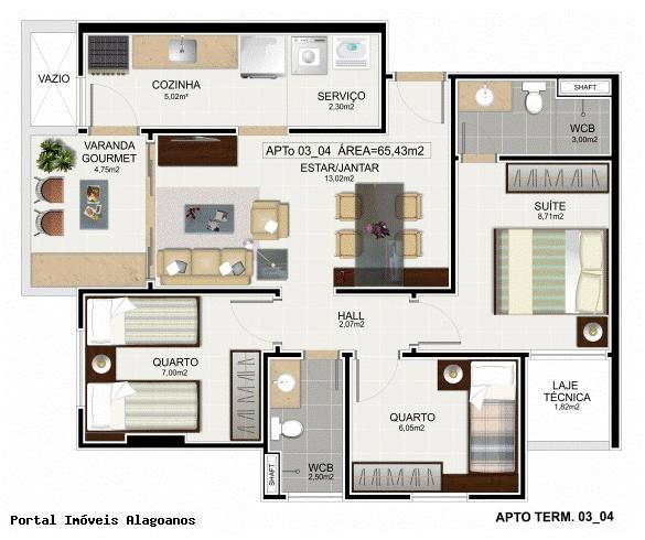 Apartamento à venda com 3 quartos, 65m² - Foto 11