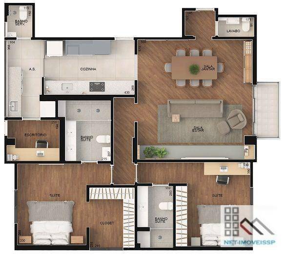 Apartamento à venda com 2 quartos, 126m² - Foto 32