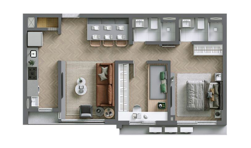 Apartamento à venda com 2 quartos, 80m² - Foto 6